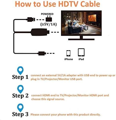 Pbuddy iPhone to HDMI Digital TV Adapter Cable for iPhone 13 12 11 Pro 14 iPad Pbuddy iPhone to HDMI Digital TV Adapter Cable for iPhone 13 12 11 Pro 14 iPad